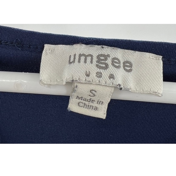 Umgee ruffle tiered babydoll dress blue small casual travel summer roll sleeve - Picture 3 of 5